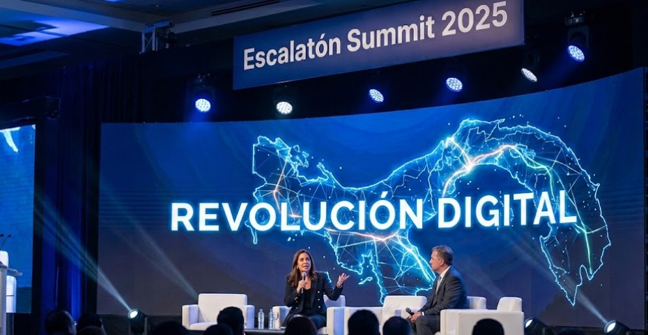 Eida Saiz y Adolfo Fábrega en panel sobre digitalización pública en Escalatón Summit 2025