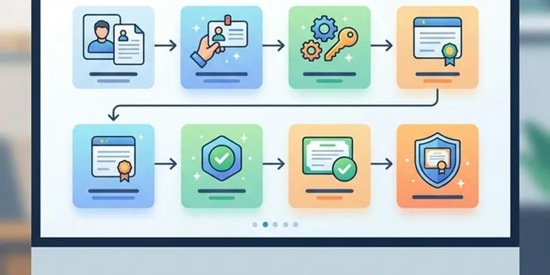 Esquema del proceso para tramitar la firma digital en Panamá