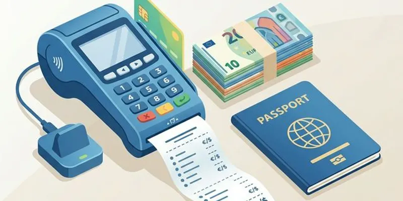 Esquema que ilustra el proceso de pago por los trámites consulares del pasaporte